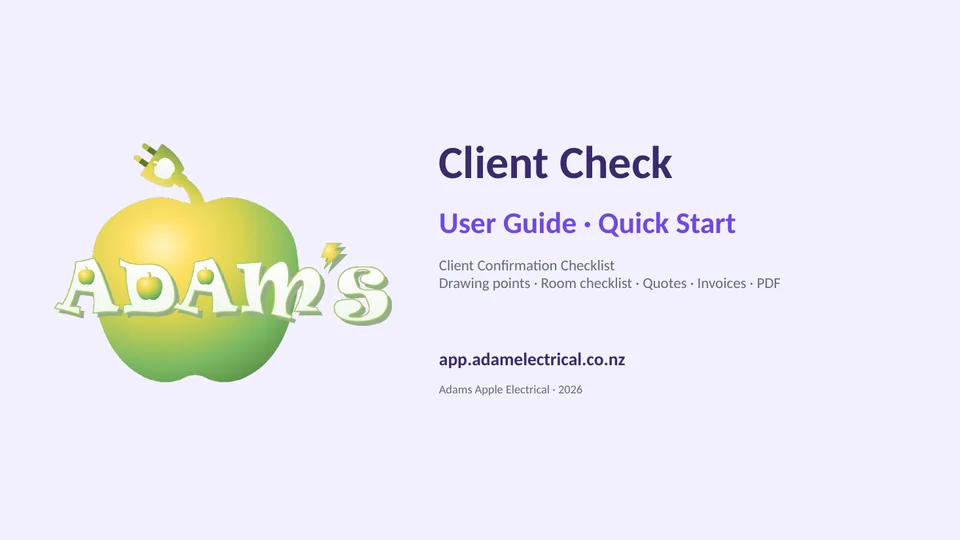 Client Check User Guide cover